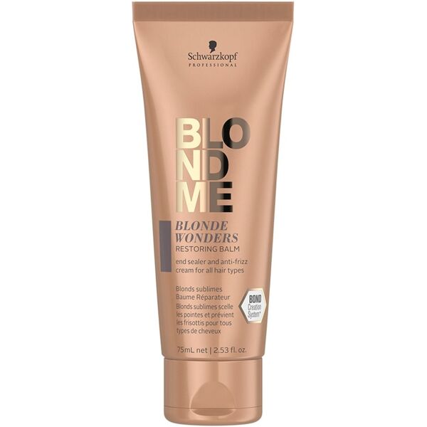 schwarzkopf professional - blondeme blonde wonders restoring balm olio e siero 75 ml unisex