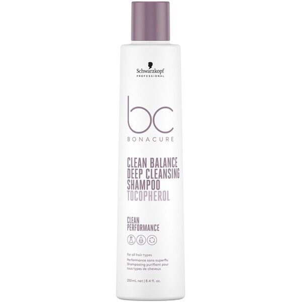 schwarzkopf professional - bc bonacure clean balance clean balance deep cleansing shampoo 250 ml unisex