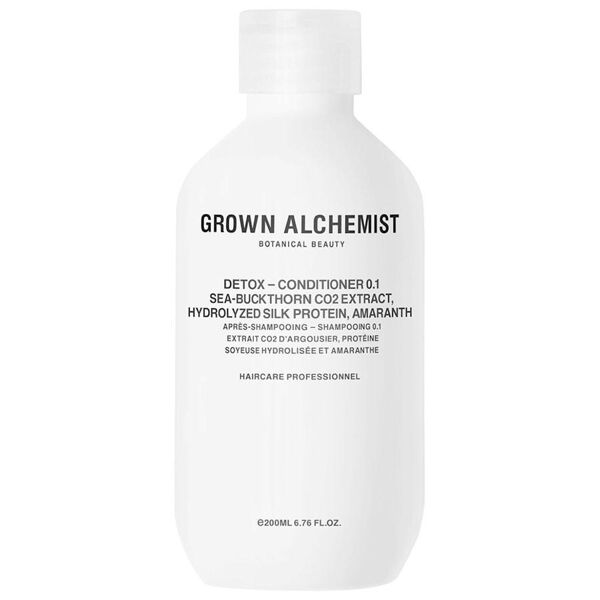 grown alchemist - detox conditioner - sea-buckthorn co2 extract, hydrolyzed silk protein, amaranth balsamo 200 ml unisex