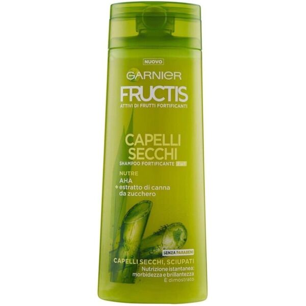 garnier - fructis capelli secchi & sciupati 2in1, capelli nutriti e brillanti, 250 ml shampoo unisex