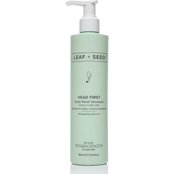 wild science lab - leaf + seed head first scalp relief shampoo 300 ml unisex