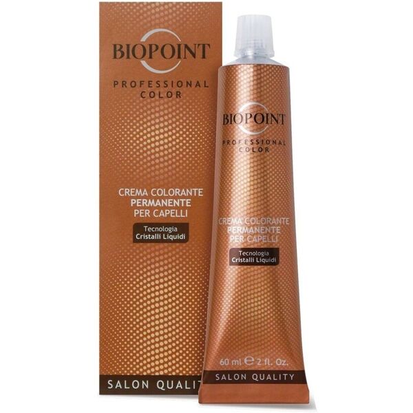 biopoint -  professional color crema colorante permanente per capelli tecnologia cristalli liquidi tinta 60 ml female