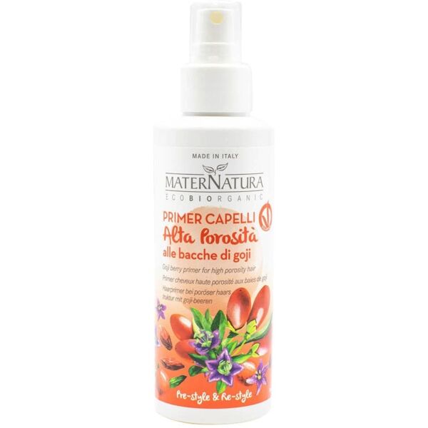 maternatura - must have  primer capelli alta porosità alle bacche di goji spray 150 ml unisex