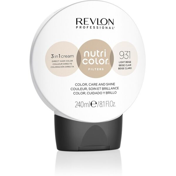 revlon professional - nutri color 931 light beige maschere 240 ml marrone unisex