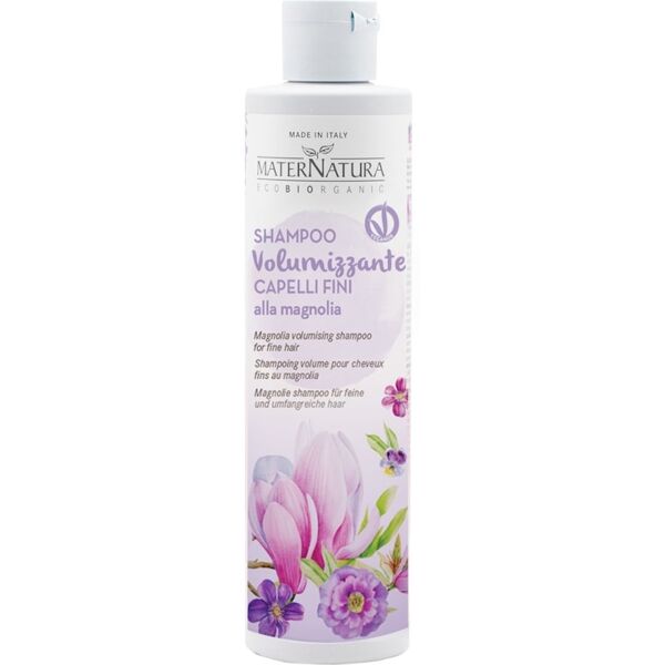 maternatura - bio beauty routine capelli fini shampoo volumizzante capelli fini alla magnolia 250 ml unisex