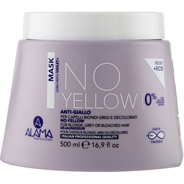 alama professional - no-yellow mask per capelli biondi, grigi o decolorati maschere 500 ml unisex