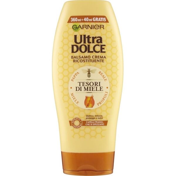 garnier - ultra dolce, balsamo per capelli fragili, che si spezzano, tesori di miele, 400 ml 360 ml unisex