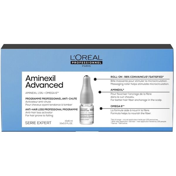 l’oréal professionnel - scalp advanced aminexil fiale contro la caduta dei capelli 10x6ml trattamenti e maschere per cuoio capelluto 60 ml unisex