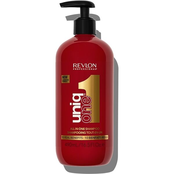 revlon professional - uniqone  uniqone all in one shampoo capelli 10 benefici reali, 490 ml unisex