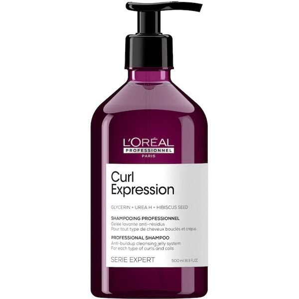 l’oréal professionnel - serie expert curl expression gelatina detergente anti-accumulo shampoo 500 ml unisex