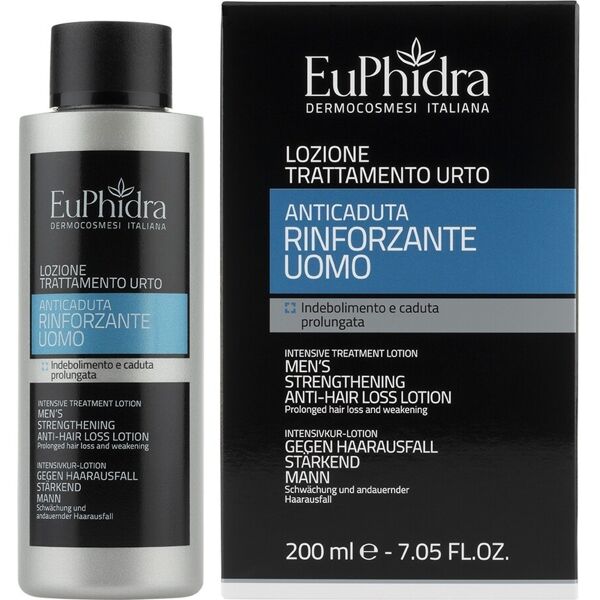 euphidra - lozione anticaduta rinforzante uomo olio e siero 200 ml male