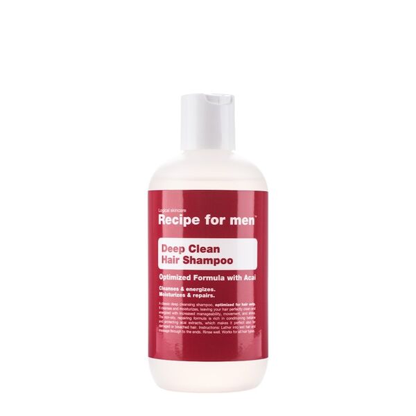 recipe for men - deep cleansing shampoo 250 ml male