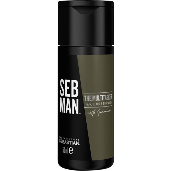 sebastian - the multitasker 3 in 1 hair, beard & body wash cura della barba 1000 ml male