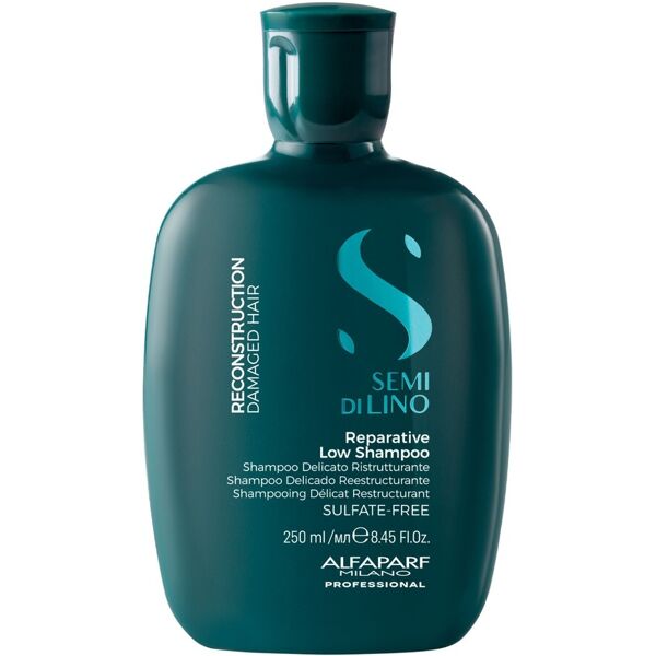 alfaparf milano - semi di lino reconstruction reparative low shampoo - shampoo delicato ristrutturante per capelli danneggiati 250 ml unisex