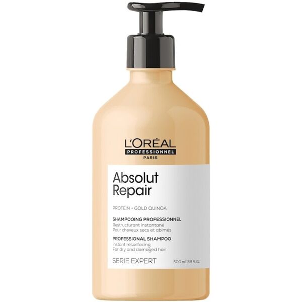 l’oréal professionnel - formati speciali absolut repair shampoo per capelli più resistenti, morbidi e brillanti 500 ml unisex