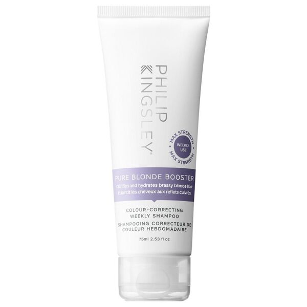 philip kingsley - pure blonde booster colour-correcting weekly shampoo 75 ml unisex
