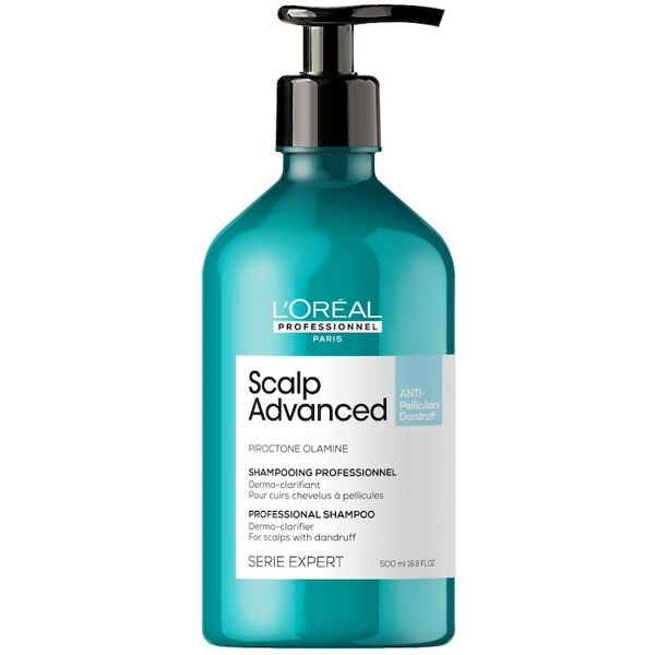 l’oréal professionnel - scalp advanced shampoo anti-dandruff per cuoio capelluto soggetto a forfora 500 ml unisex