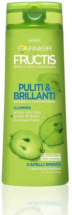 garnier - fructis puliti & brillanti, shampoo capelli leggeri, brillanti di salute, 250 ml unisex