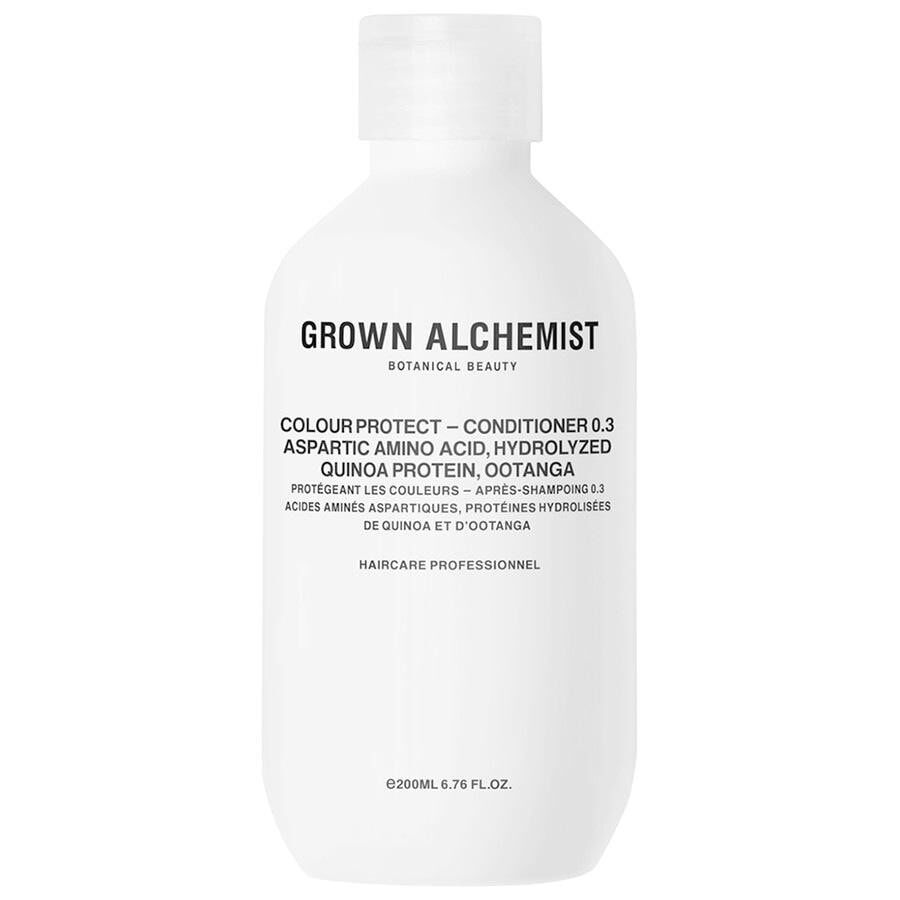 grown alchemist - colour protect conditioner - aspartic amino acid, hydrolyzed quinoa protein, ootanga balsamo 200 ml unisex