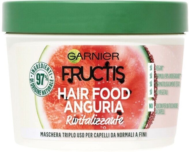 garnier - fructis hair food arricchito con anguria maschere 390 ml unisex