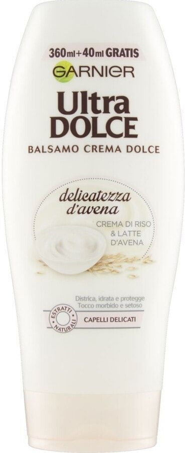 garnier - ultra dolce, balsamo per capelli e cute delicati, delicatezza d'avena, 400 ml 360 ml unisex