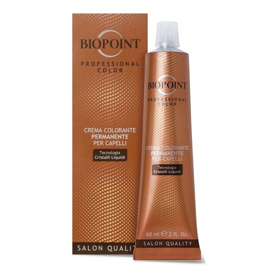 biopoint -  professional color crema colorante permanente per capelli tecnologia cristalli liquidi tinta 60 ml female