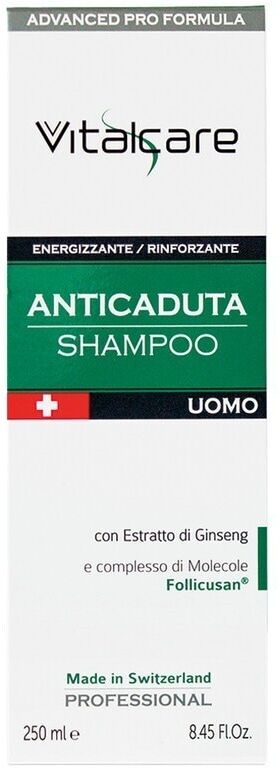 vitalcare - swiss shampoo anticaduta uomo shampoo 250 ml male