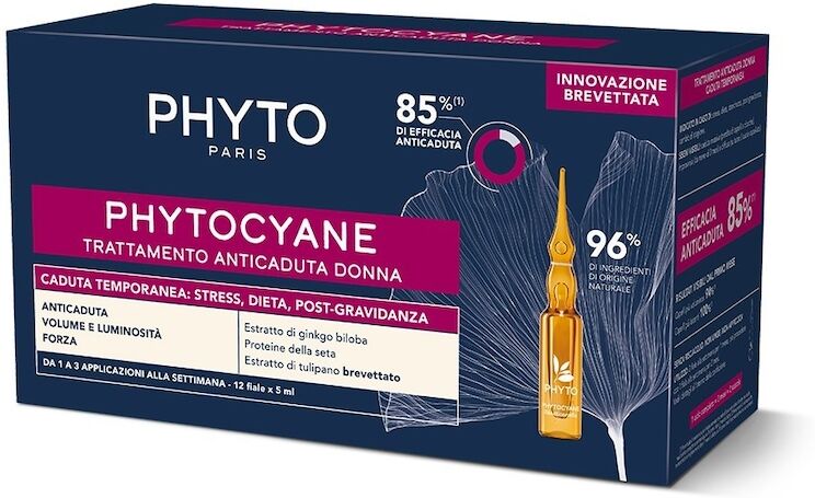 phyto - cyane fiale anti-caduta temporanea dei capelli - donna shampoo 60 ml female