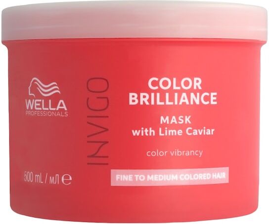 wella - invigo color brilliance with lime caviar - fine to medium coloured hair maschere 500 ml unisex