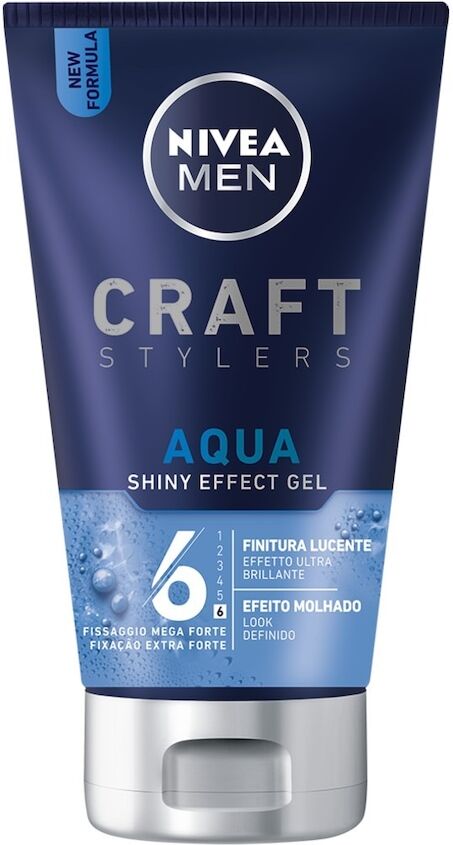 nivea -  styling men gel aqua shine 150ml styling capelli male