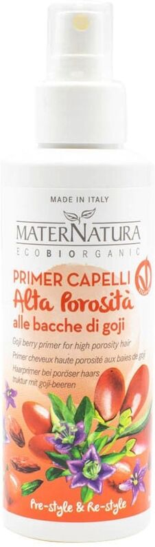 maternatura - must have  primer capelli alta porosità alle bacche di goji spray 150 ml unisex