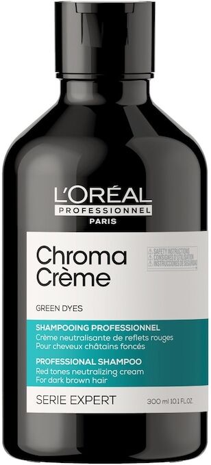 l’oréal professionnel - per capelli colorati shampoo crema verde per capelli da marrone scuro a nero 300 ml unisex