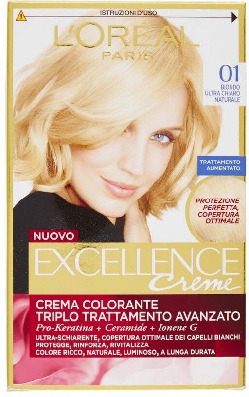 l'oréal paris - excellence, copre i capelli bianchi, colore ricco, luminoso e a lunga durata, tinta 140 ml marrone chiaro unisex