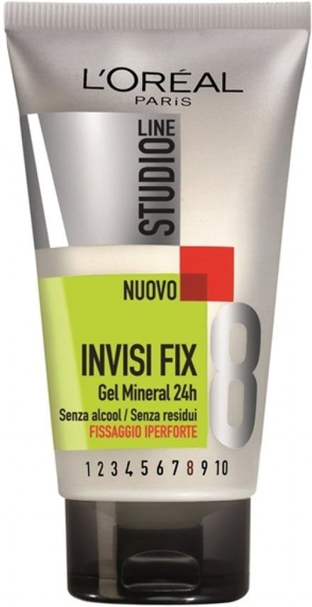 l'oréal paris - studio line invisi fix, fissaggio iper-forte, 0 gel 150 ml unisex