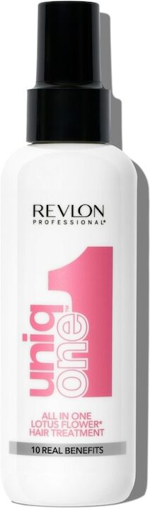 revlon professional -  uniqone lotus hair treatment, trattamento idratante senza risciacquo, trattamento per capelli, fragranza fiori di loto – 150 ml maschere unisex