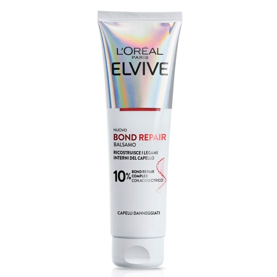 l'oréal paris - elvive bond repair balsamo con 10% bond repair complex con acido citrico 150 ml unisex