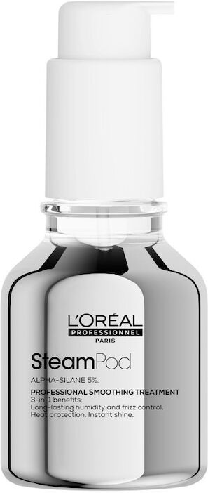 l’oréal professionnel - steampod trattamento lisciante professionale, protezione termica, per tutti i tipi di capelli, 72h di effetto anti-crespo olio e siero 50 ml unisex