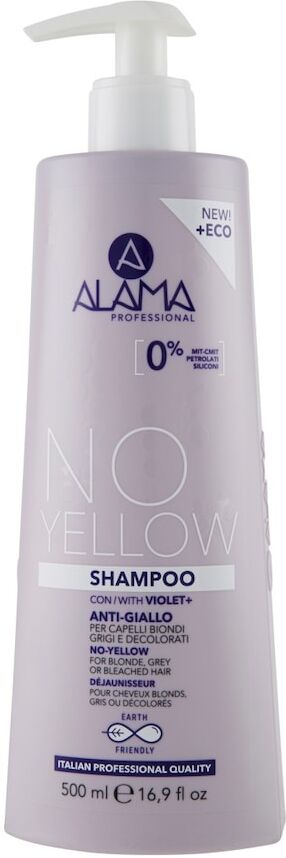 alama professional - no-yellow shampoo per capelli biondi, grigi o decolorati 500 ml unisex