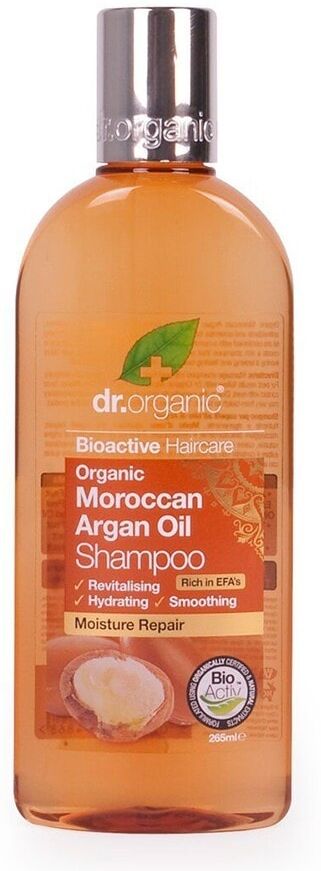 dr. organic - moroccan argan oil shampoo nutritivo 265 ml female