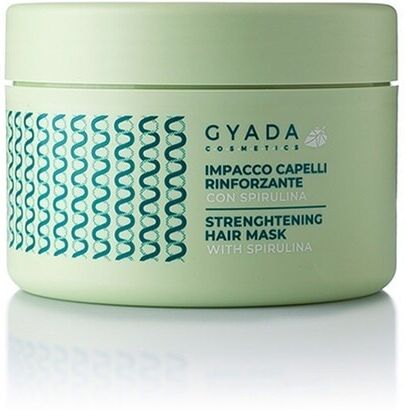 gyada cosmetics - impacco capelli rinforzante con spirulina maschera idratante 250 ml unisex