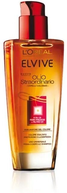 l'oréal paris - elvive olio straordinario, trattamento nutriente per capelli colorati o secchi, 100 olio e siero 100 ml unisex