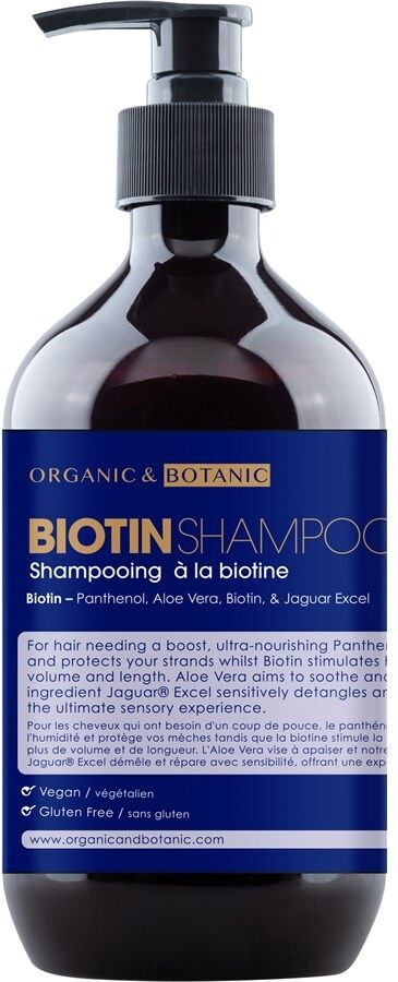 organic & botanic - biotin shampoo 500 ml unisex