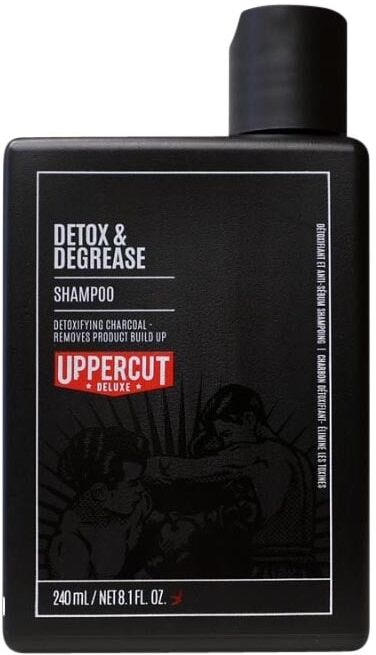 uppercut deluxe - detox & degrease shampoo 240 ml male