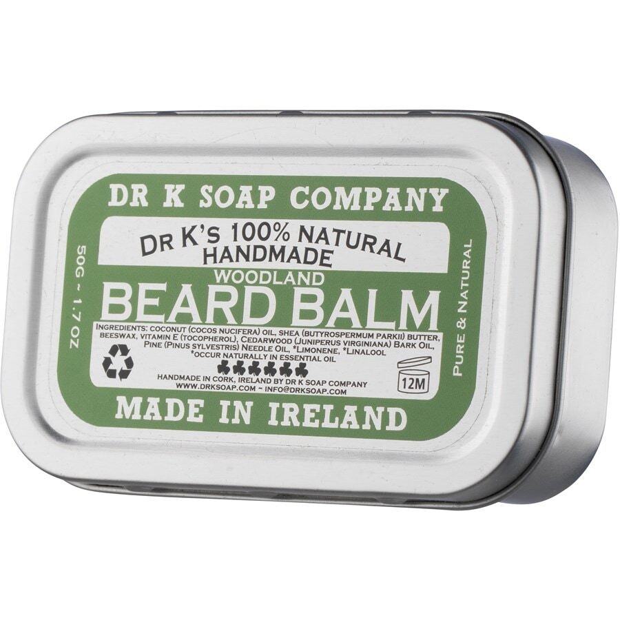 dr. k soap company - beard balm woodland spice cura della barba 50 g male