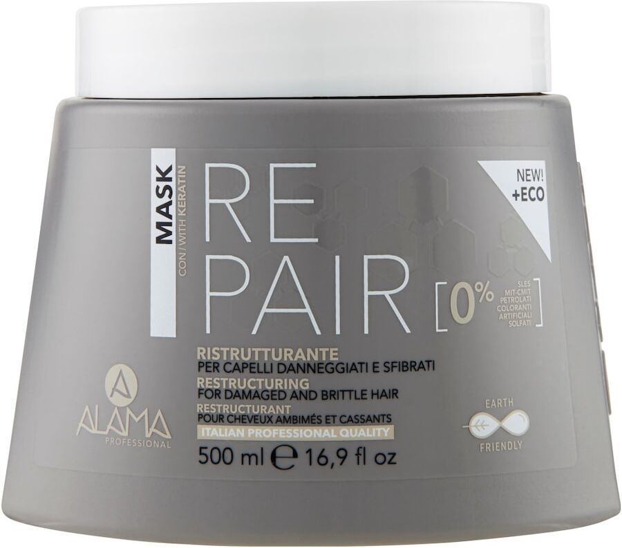 alama professional - repair maschera ristrutturante per capelli danneggiati e sfibrati maschere 500 ml unisex