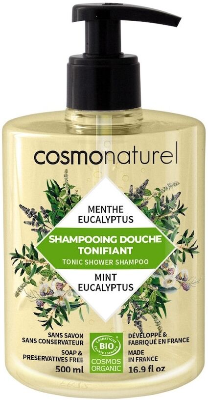 cosmo naturel - tonifying shampoo & gel mint eucalyptus 500 ml unisex