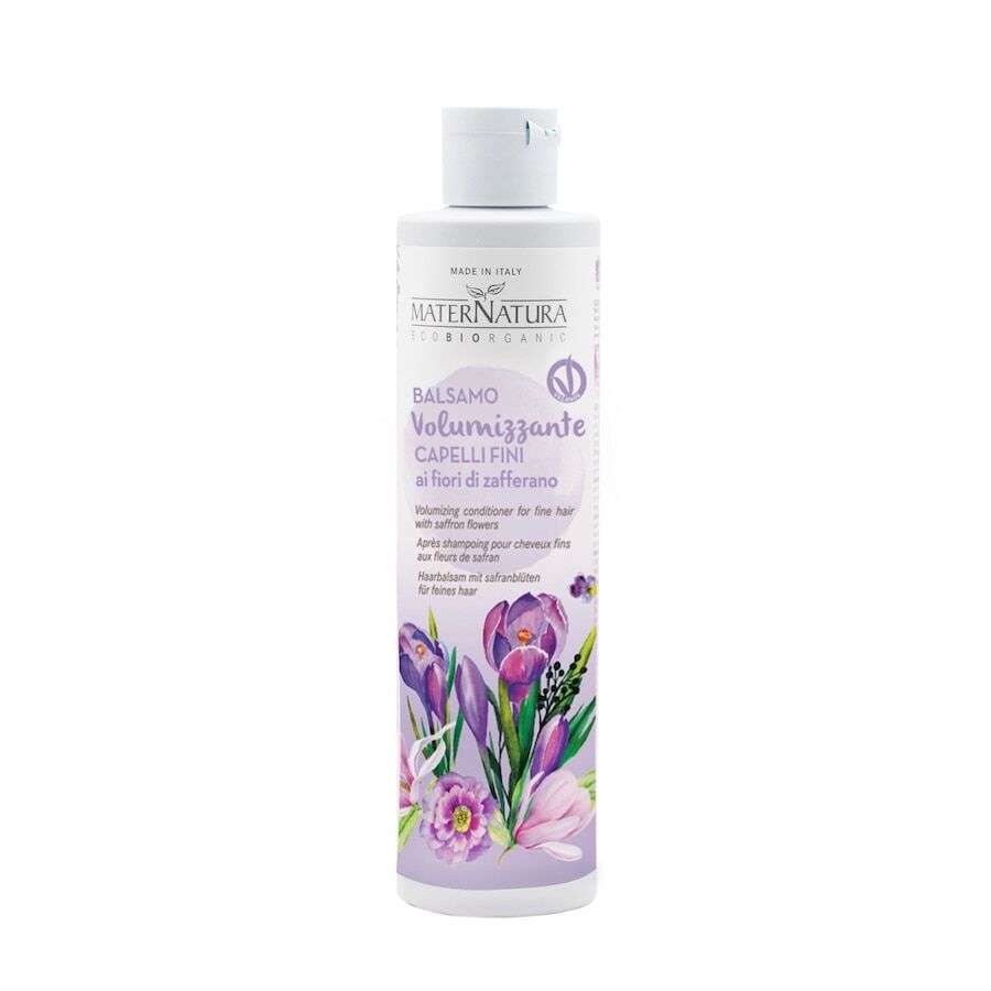 maternatura - bio beauty routine capelli fini balsamo volumizzante capelli fini di fiori di zafferano 250 ml unisex