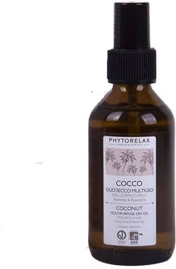 phytorelax - cocco olio secco viso-corpo-capelli nutriente e riparatore oli essenziali e aromaterapia 100 ml female