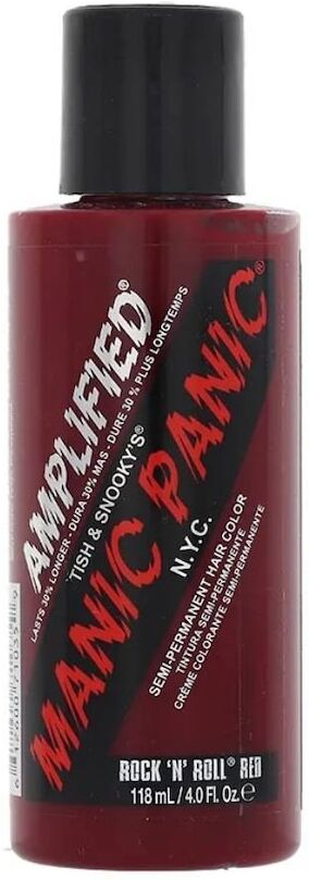 manic panic - amplified - rock n roll red riflessante 118 ml unisex