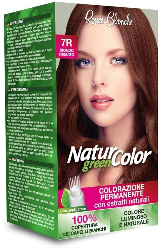 renée blanche - natur green color tinta 120 ml marrone female